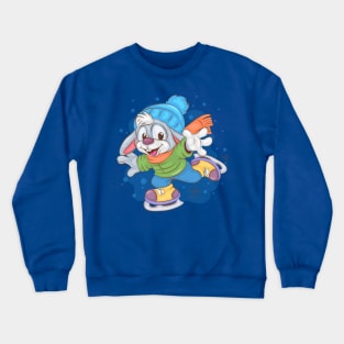 Bunny Skating Crewneck Sweatshirt